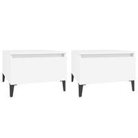 Tavolini Bianchi 2pz 50x46x35 cm in Legno Multistrato cod mxl 26618