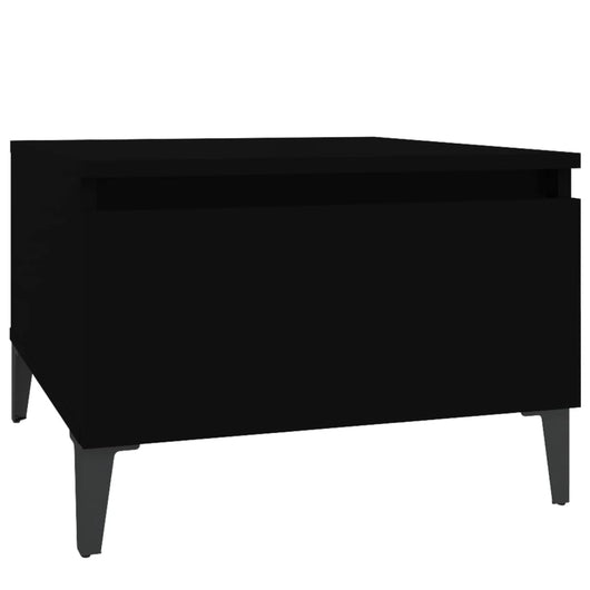 Tavolino Nero 50x46x35 cm in Legno Multistrato 819518