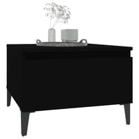 Tavolino Nero 50x46x35 cm in Legno Multistrato 819518