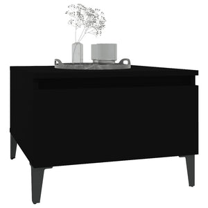 Tavolino Nero 50x46x35 cm in Legno Multistrato 819518