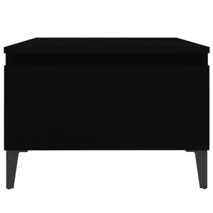 Tavolino Nero 50x46x35 cm in Legno Multistrato 819518