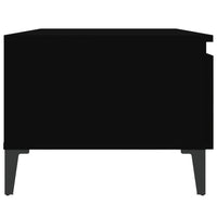 Tavolino Nero 50x46x35 cm in Legno Multistrato 819518