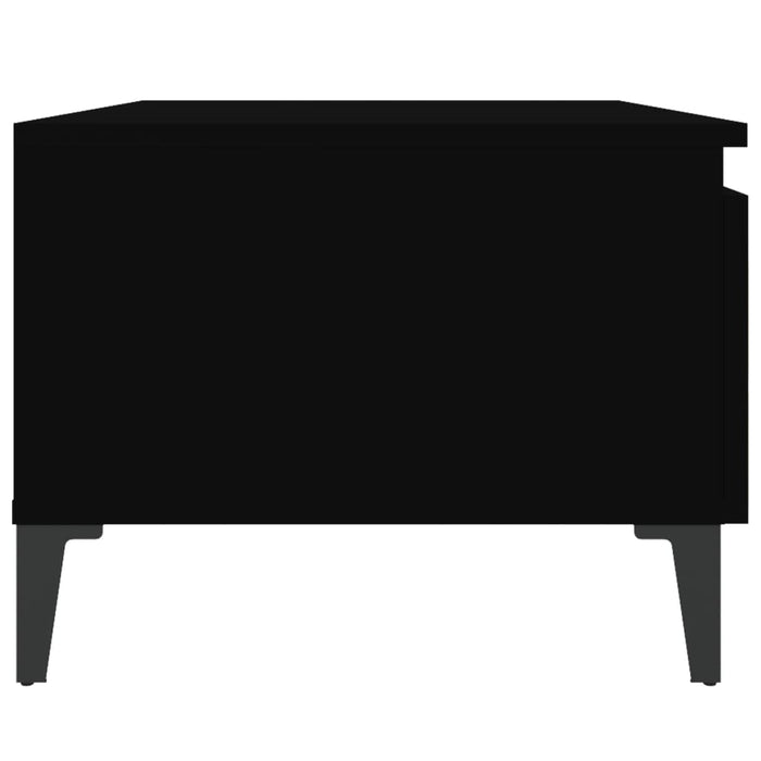 Tavolino Nero 50x46x35 cm in Legno Multistrato 819518
