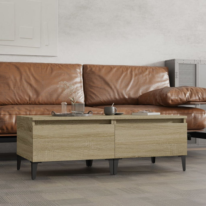 Tavolini 2pz Rovere Sonoma 50x46x35 cm in Legno Multistrato cod mxl 26491