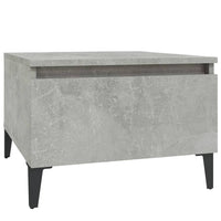Tavolino Grigio Cemento 50x46x35 cm in Legno Multistrato 819524