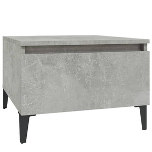 Tavolino Grigio Cemento 50x46x35 cm in Legno Multistrato 819524