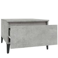 Tavolino Grigio Cemento 50x46x35 cm in Legno Multistrato 819524