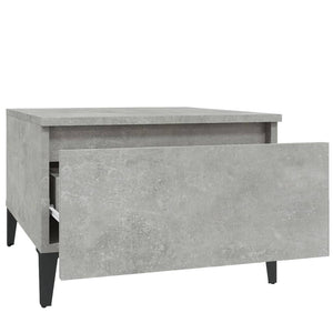Tavolino Grigio Cemento 50x46x35 cm in Legno Multistrato 819524