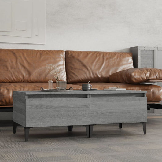 Tavolini 2pz Grigio Sonoma 50x46x35 cm in Legno Multistrato cod mxl 26805