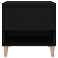 Comodino Nero 50x46x50 cm in Legno Multistrato 819534