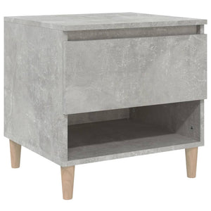 Comodino Grigio Cemento 50x46x50 cm in Legno Multistrato 819540