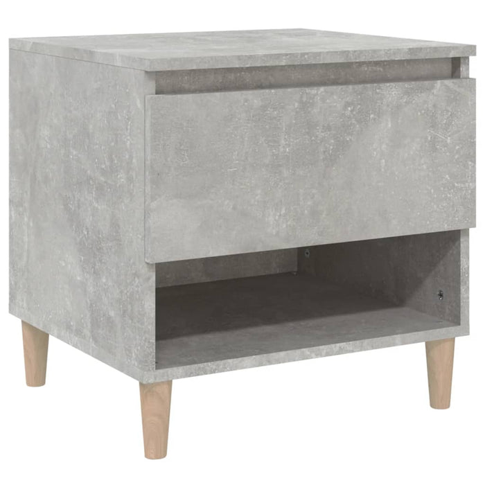 Comodino Grigio Cemento 50x46x50 cm in Legno Multistrato 819540