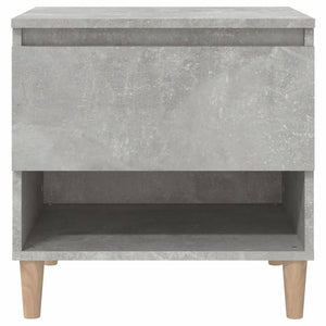 Comodino Grigio Cemento 50x46x50 cm in Legno Multistrato 819540