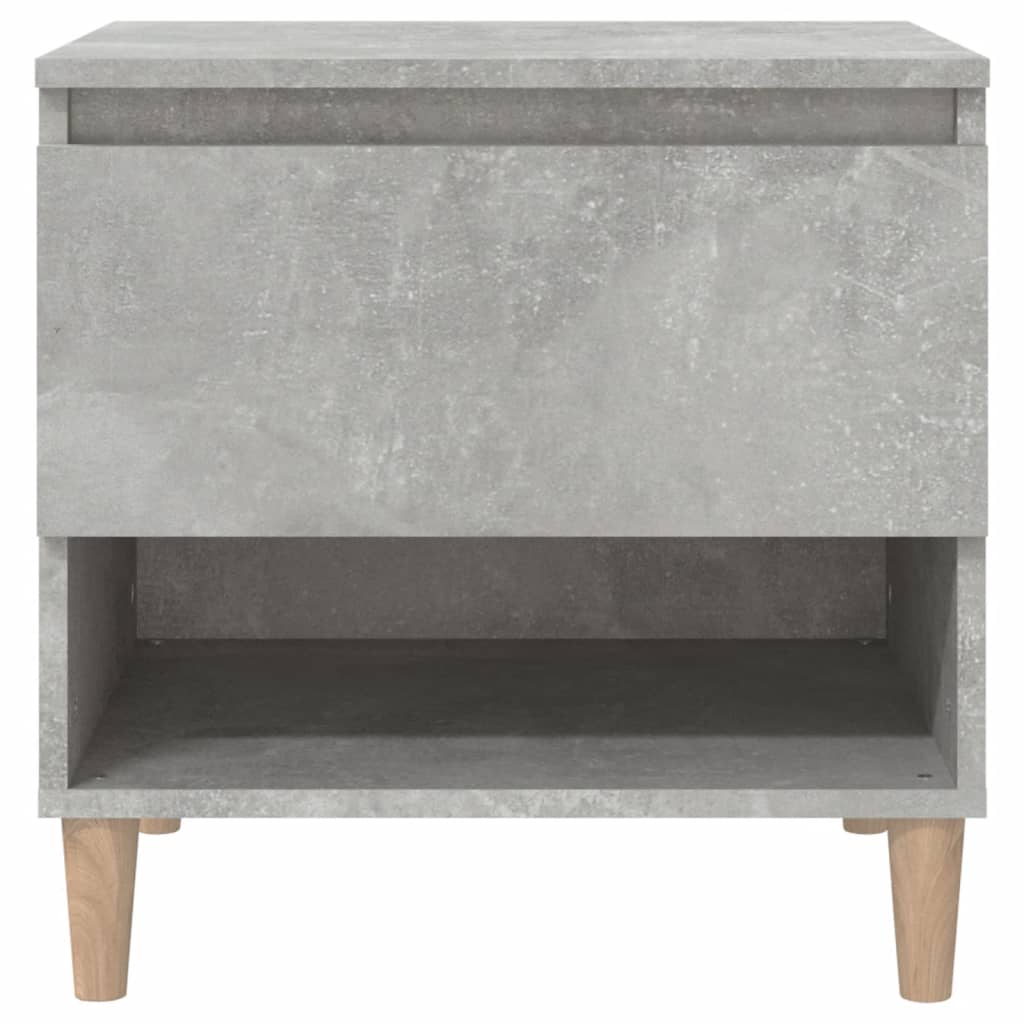 Comodino Grigio Cemento 50x46x50 cm in Legno Multistrato 819540