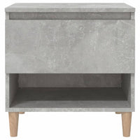 Comodino Grigio Cemento 50x46x50 cm in Legno Multistrato 819540