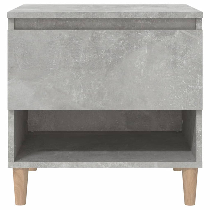 Comodino Grigio Cemento 50x46x50 cm in Legno Multistrato 819540