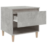 Comodino Grigio Cemento 50x46x50 cm in Legno Multistrato 819540