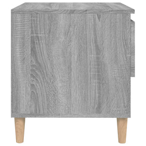 Comodino Grigio Sonoma 50x46x50 cm in Legno Multistrato 819544