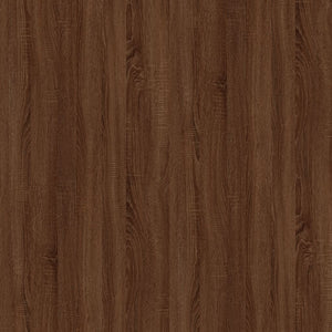 Comodino Rovere Marrone 50x46x50 cm in Legno Multistrato 819546