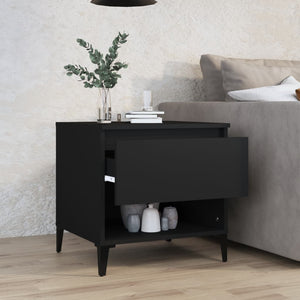 Tavolino Nero 50x46x50 cm in Legno Multistrato 819550