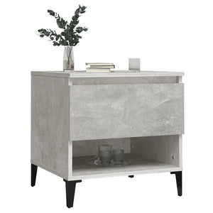 Tavolini 2pz Grigio Cemento 50x46x50 cm in Legno Multistrato 819557