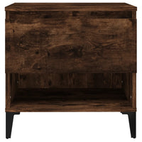 Tavolini 2pz Rovere Fumo 50x46x50 cm in Legno Multistrato 819559