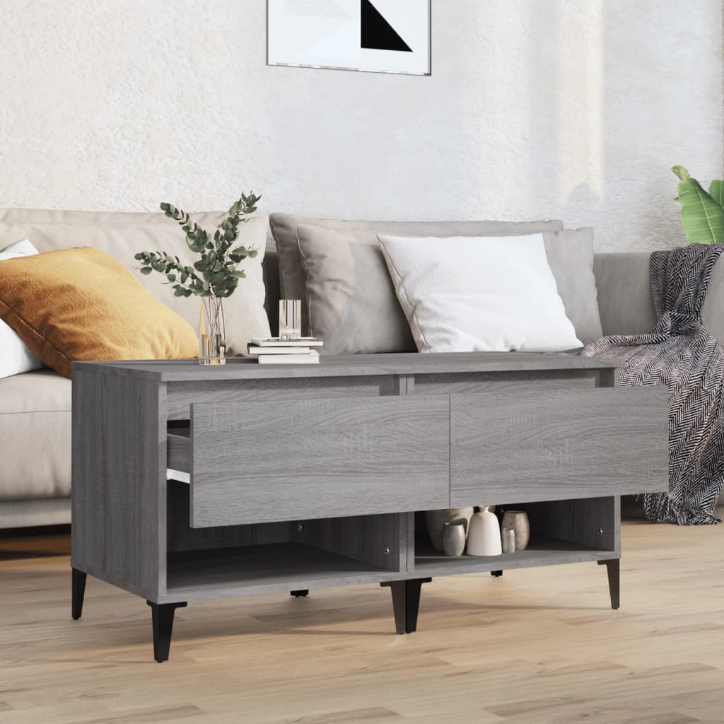 Tavolini 2 pz Grigio Sonoma 50x46x50 cm in Legno Multistrato 819561