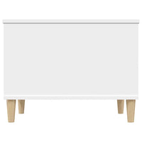 Tavolino da Salotto Bianco 60x44,5x45 cm in Legno Multistrato 819564