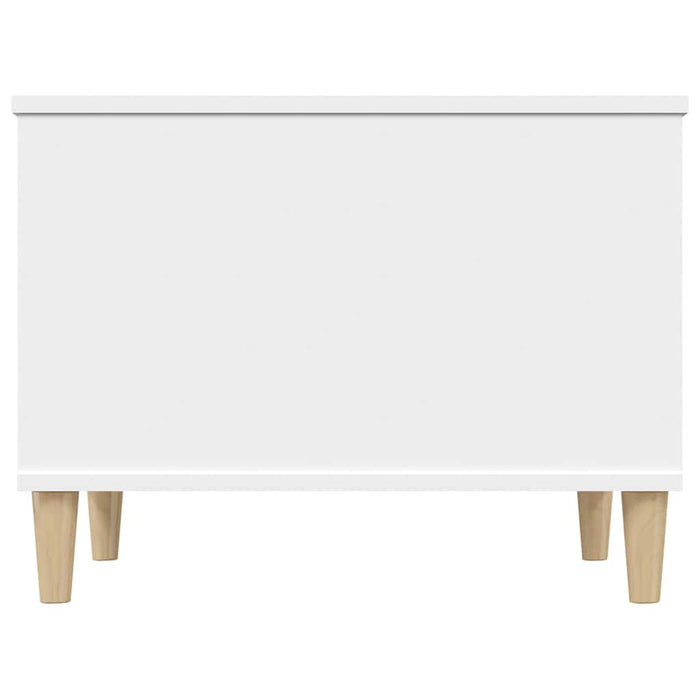 Tavolino da Salotto Bianco 60x44,5x45 cm in Legno Multistrato 819564