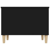 Tavolino da Salotto Nero 60x44,5x45 cm in Legno Multistrato 819565