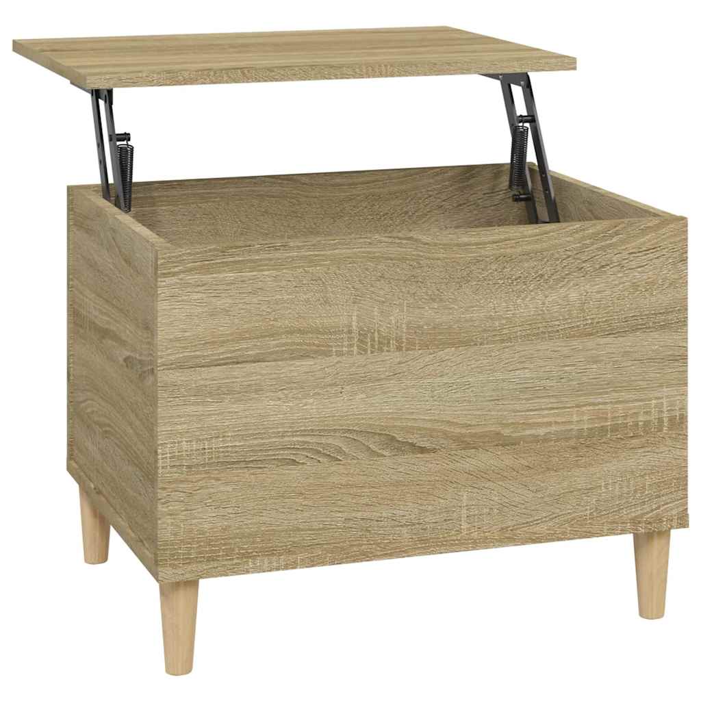 Tavolino Salotto-Tavolino da soggiorno-Tavolo Rovere Sonoma 60x44,5x45 cm Legno Multistrato 833653