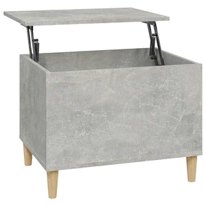 Tavolino Salotto-Tavolino da soggiorno-Tavolo Grigio Cemento 60x44,5x45 cm Legno Multistrato 884970