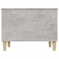 Tavolino Salotto-Tavolino da soggiorno-Tavolo Grigio Cemento 60x44,5x45 cm Legno Multistrato 884970