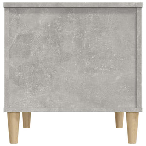 Tavolino Salotto Grigio Cemento 60x44,5x45 cm Legno Multistrato