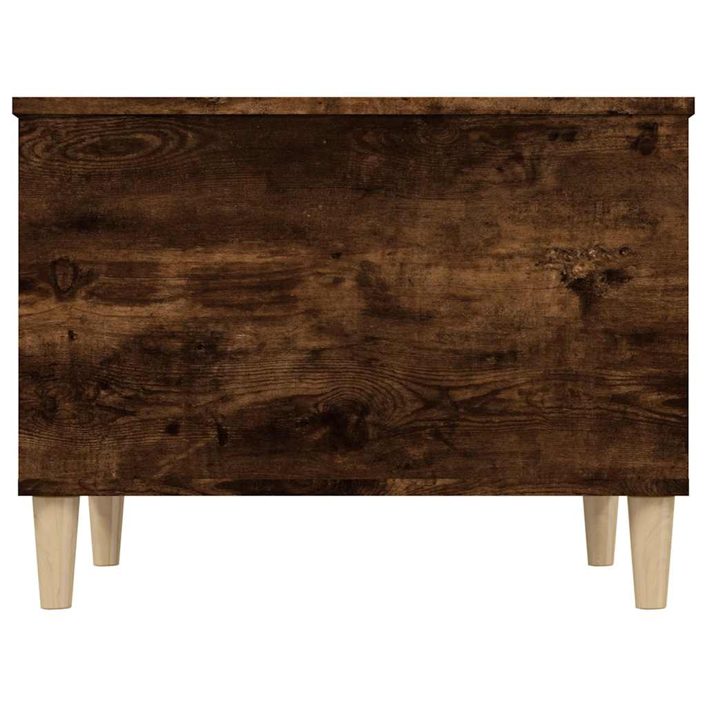 Tavolino da Salotto-Tavolino da soggiorno-Tavolo Rovere Fumo 60x44,5x45 cm Legno Multistrato 369614
