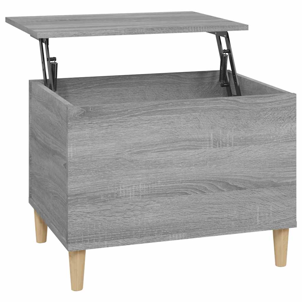 Tavolino Salotto-Tavolino da soggiorno-Tavolo Grigio Sonoma 60x44,5x45 cm Legno Multistrato 805453
