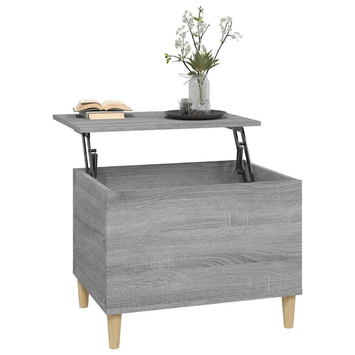 Tavolino Salotto-Tavolino da soggiorno-Tavolo Grigio Sonoma 60x44,5x45 cm Legno Multistrato 805453