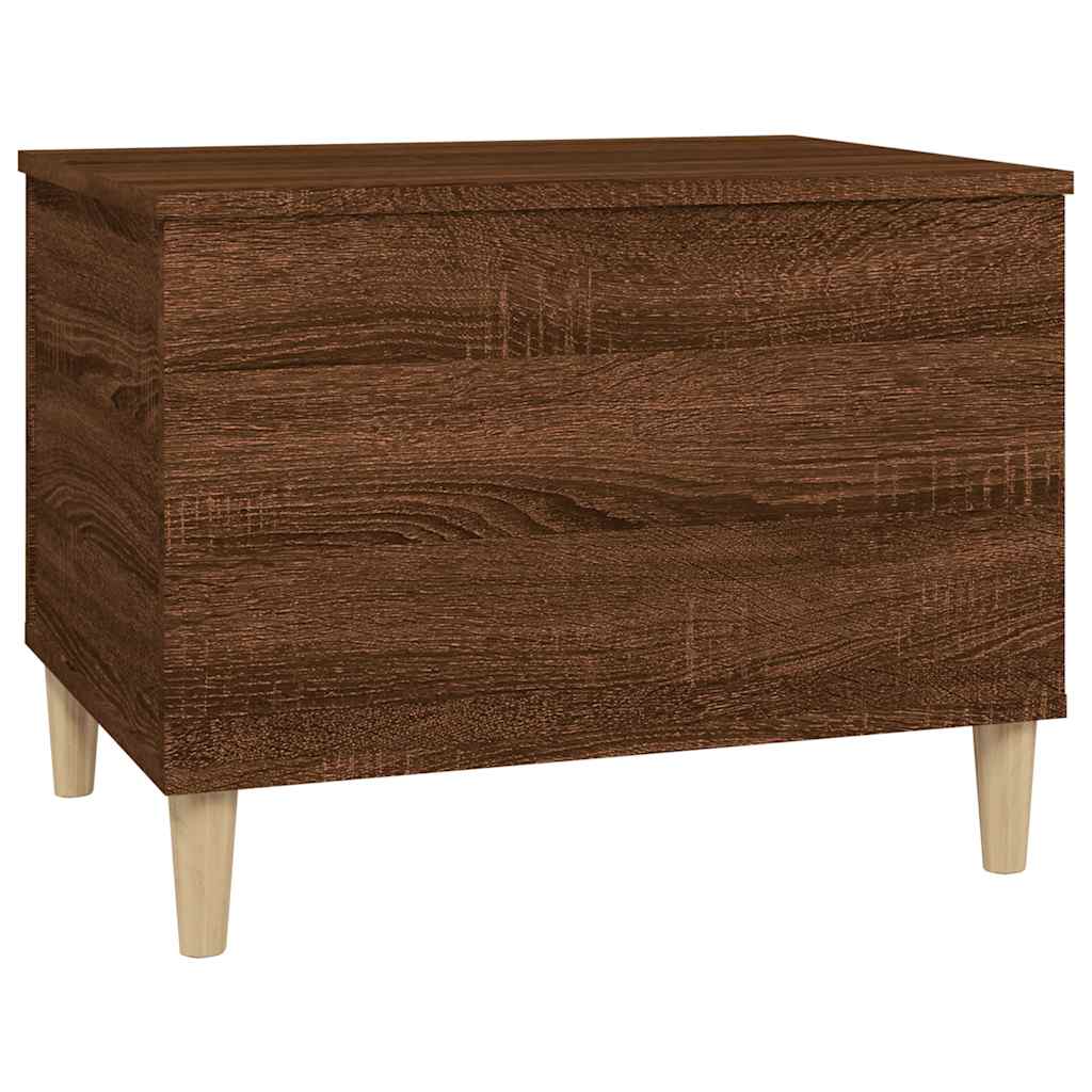 Tavolino Salotto-Tavolino da soggiorno-Tavolo Rovere Marrone 60x44,5x45 cm Legno Multistrato 805156