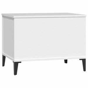 Tavolino da Salotto Bianco 60x44,5x45 cm in Legno Multistrato 819572