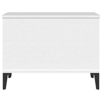 Tavolino da Salotto Bianco 60x44,5x45 cm in Legno Multistrato 819572