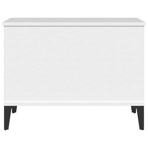 Tavolino da Salotto Bianco 60x44,5x45 cm in Legno Multistrato 819572