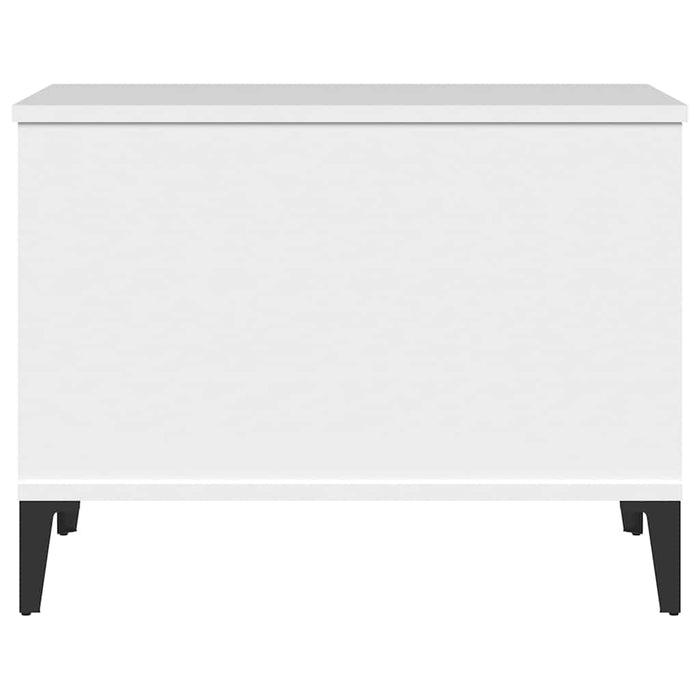 Tavolino da Salotto-Tavolino da soggiorno-Tavolo Bianco 60x44,5x45 cm in Legno Multistrato 697382