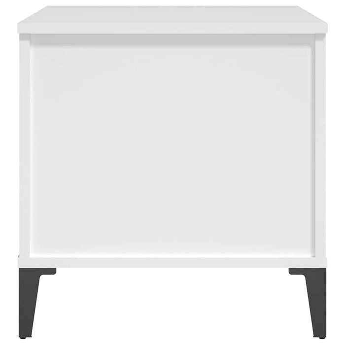 Tavolino da Salotto Bianco 60x44,5x45 cm in Legno Multistrato cod mxl 15931