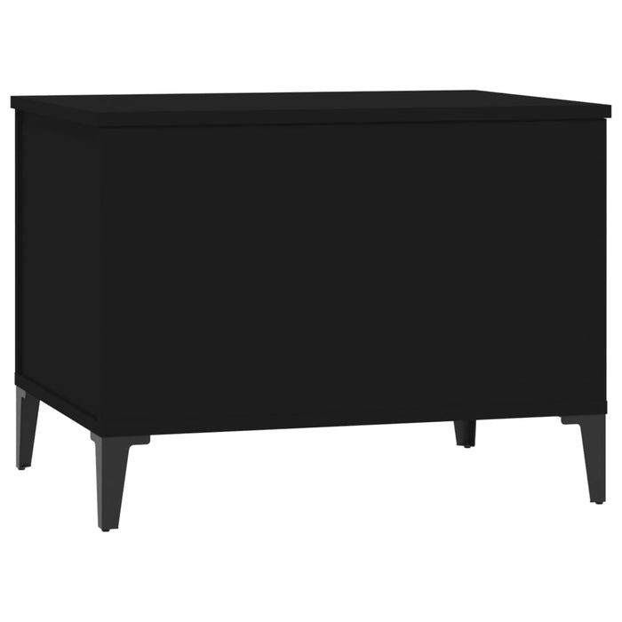 Tavolino da Salotto Nero 60x44,5x45 cm in Legno Multistrato 819573