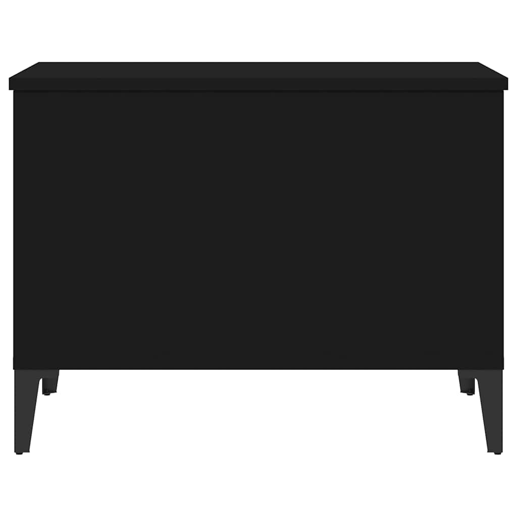 Tavolino da Salotto Nero 60x44,5x45 cm in Legno Multistrato 819573