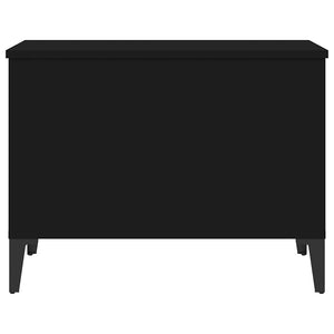 Tavolino da Salotto Nero 60x44,5x45 cm in Legno Multistrato 819573
