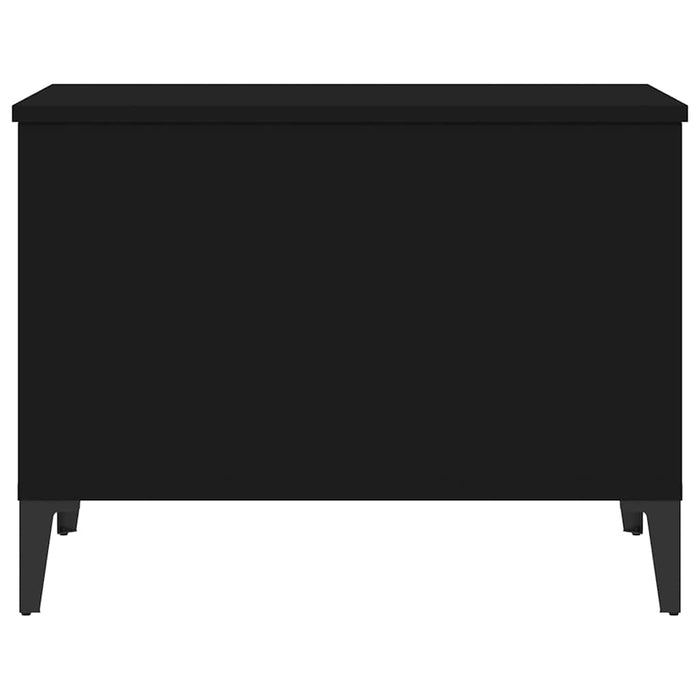 Tavolino da Salotto Nero 60x44,5x45 cm in Legno Multistrato 819573