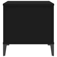Tavolino da Salotto Nero 60x44,5x45 cm in Legno Multistrato 819573
