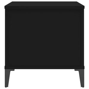 Tavolino da Salotto Nero 60x44,5x45 cm in Legno Multistrato cod mxl 15929