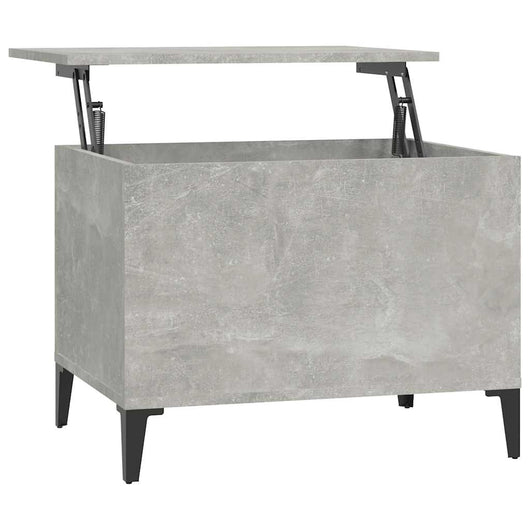 Tavolino Salotto-Tavolino da soggiorno-Tavolo Grigio Cemento 60x44,5x45 cm Legno Multistrato 545925